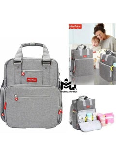 Fisher-Price Diaper Bag with Insulated Bottle Pockets and Changing Sheet  - Image 2
