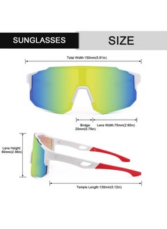 Karsaer Sports Baseball Sunglasses Men Women Visor Cycling Glasses Mtb Running Driving Fishing Baseball B5105  - Image 4