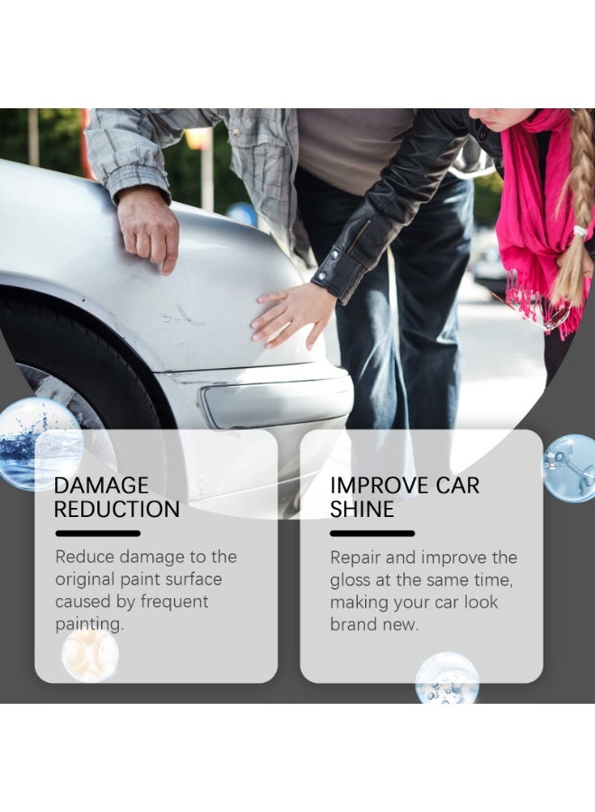 Homonth Car Scratch Repair Paint Pen Auto Touch Up Pearl White Color Quick Fix Scratch Remover Easy to Use Vehicle Paint Touch-Up - Image 2