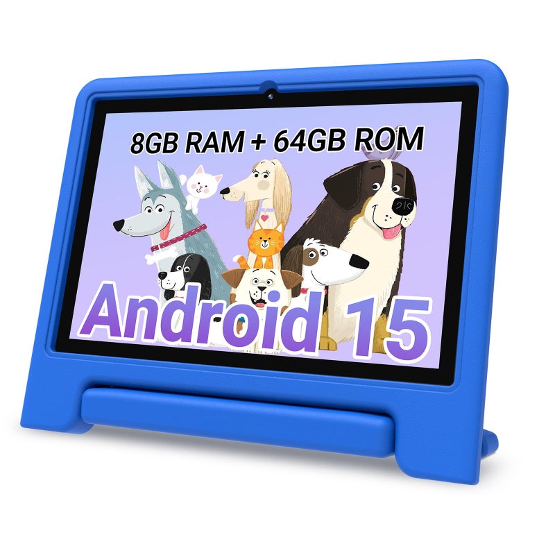 CFVOCUY 2026 Kids Tablet 101 Inch Android 15 Tablet for Kids 8GB RAM 64GB ROM1TB Expand WiFi 6 PreInstalled Educational Apps Parental Control with EVA Protective Case Eye Protection - Image 2