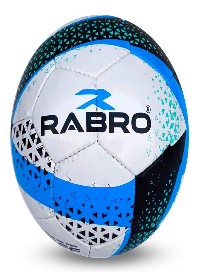 Rabro Football, Football Size 5, Maxima White Blue Football/Soccer Ball Official Size & Weight - Image 1