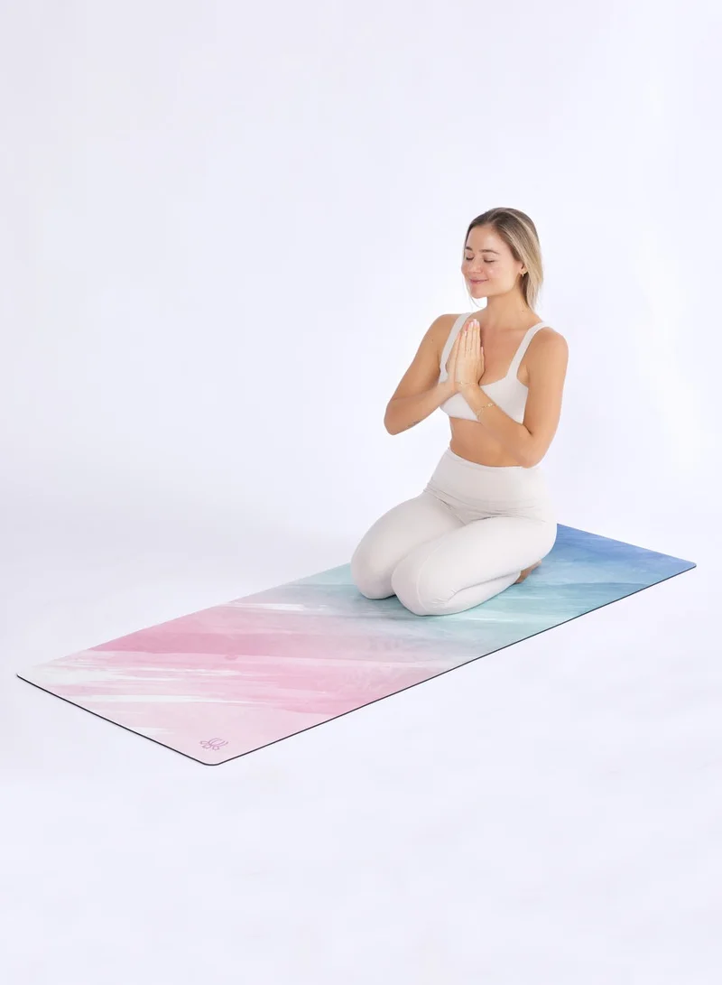 Prickly Pear Pear Daydream Yoga Mat Suede Top Non-Slip 4Mm - Premium Yoga Mat With Suede Top And Strap Ideal For Home Or Studio Use