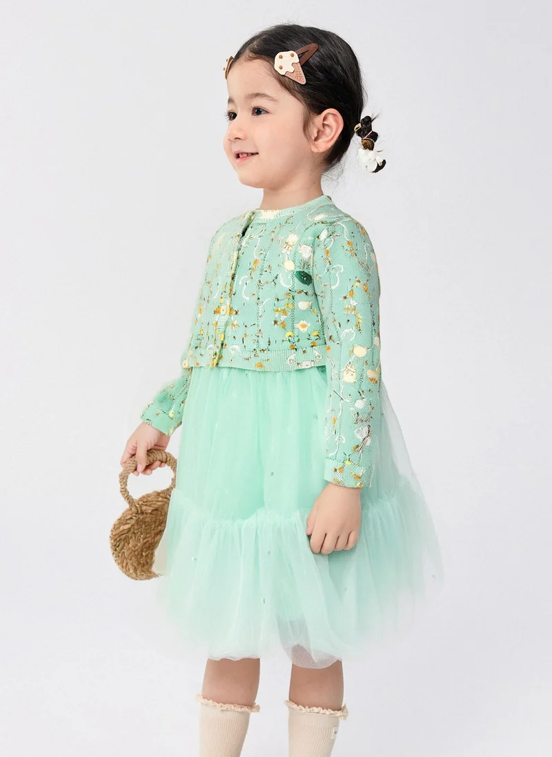 Balabala Girl Toddler Knitted one-piece dress