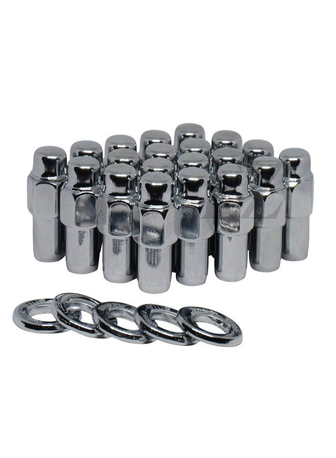 ezaccessory Cragar Standard Mag Lug Nut 1/2"-20 with Center Washer Pack of 20 8204-779 - Image 1