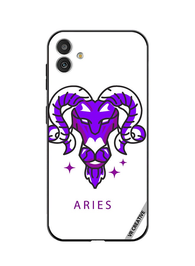 VR CREATIVE Protective Case Cover For Samsung Galaxy M13 5G Purple Watercolor Zodiac Sign Design Multicolour - Image 1