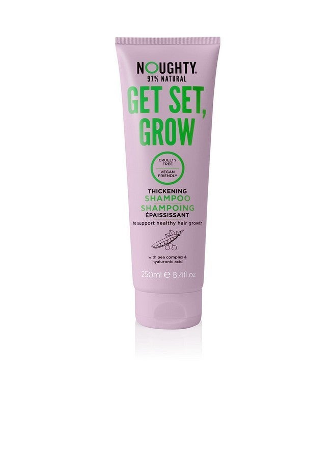Noughty Get Set, Grow Hair Growth Shampoo Vegan Thickening Regrowth Repair Volumizing Hair Products No Sulfates No Parabens with Pea and Coffee Extract, 250 ml, 8.4 fl oz - Image 1