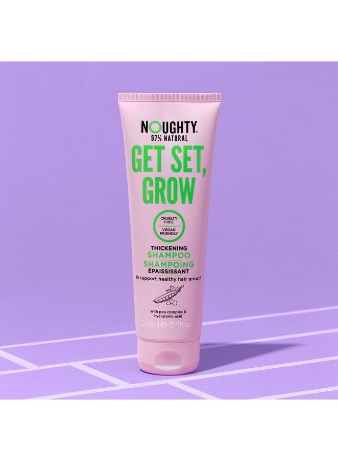 Noughty Get Set, Grow Hair Growth Shampoo Vegan Thickening Regrowth Repair Volumizing Hair Products No Sulfates No Parabens with Pea and Coffee Extract, 250 ml, 8.4 fl oz - Image 2