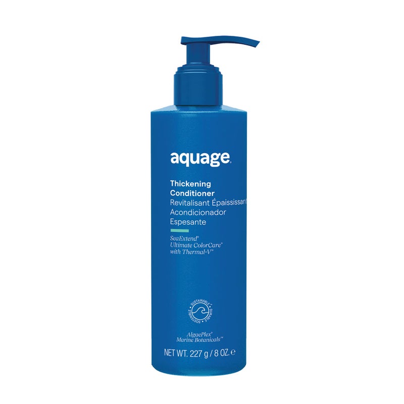 AQUAGE SeaExtend Thickening Conditioner, Thermal-V Technology Seals Heat Out, Adds Volume, Shine, Fullness Without Frizz, 8 oz - Image 1