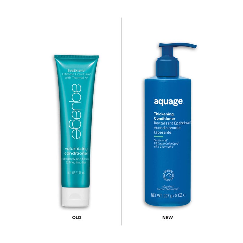 AQUAGE SeaExtend Thickening Conditioner, Thermal-V Technology Seals Heat Out, Adds Volume, Shine, Fullness Without Frizz, 8 oz - Image 2
