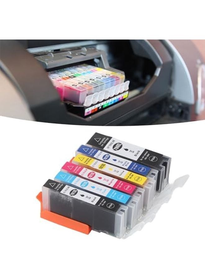 Canon PIXMA Printer Ink Cartridge 6 Color Set for TS707 TR8570 TS8170 TS8270 TS9170 Models - Image 3
