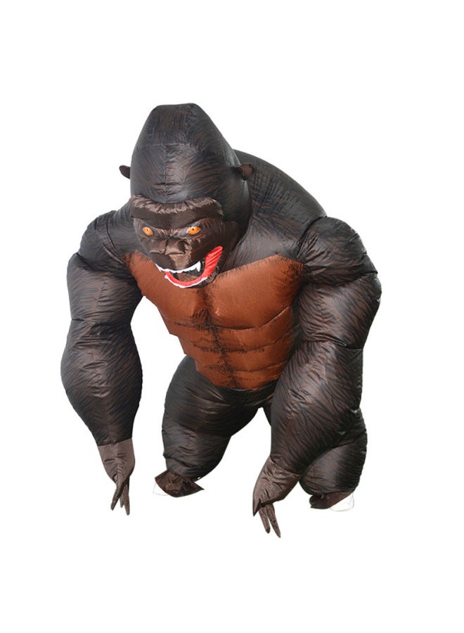 Loquat Funny Costume Walking Props Bar KTV Party Toy Doll Costume King Kong Skull Island Inflatable Costume-Color:Youth Model 110-150cm-Specification:One Size Fits All - Image 3