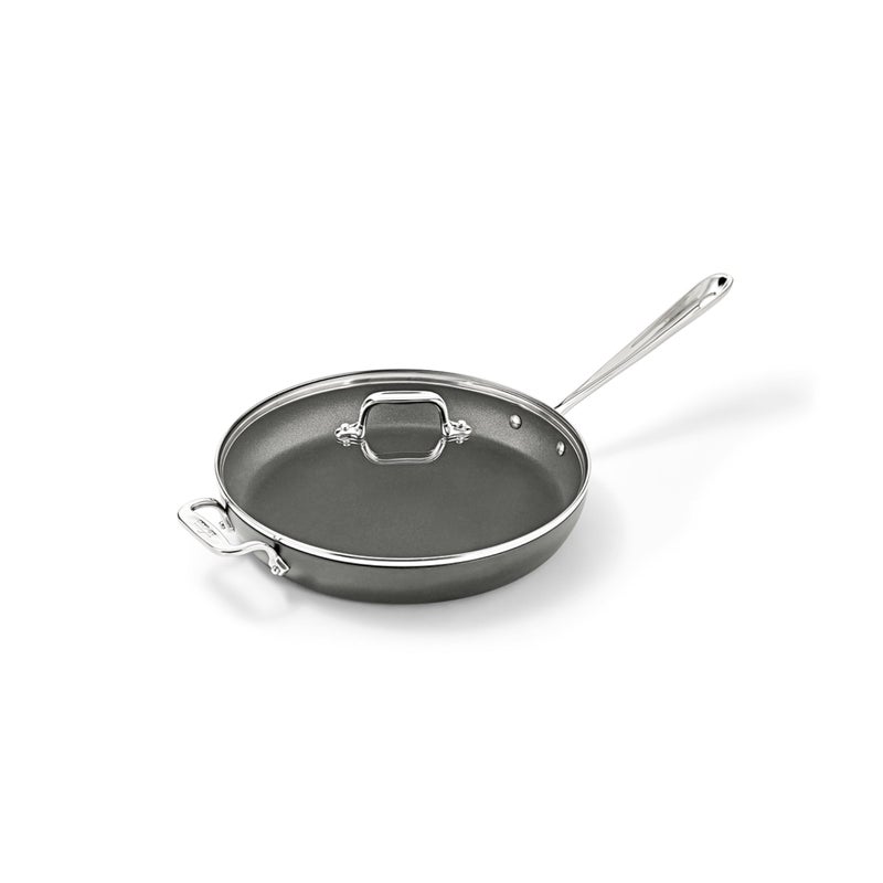 All-Clad HA1 Hard Anodized Nonstick Fry Pan 12 Inch Induction Oven Broiler Safe 500F, Lid Safe 350F Pots and Pans, Cookware Black - Image 1