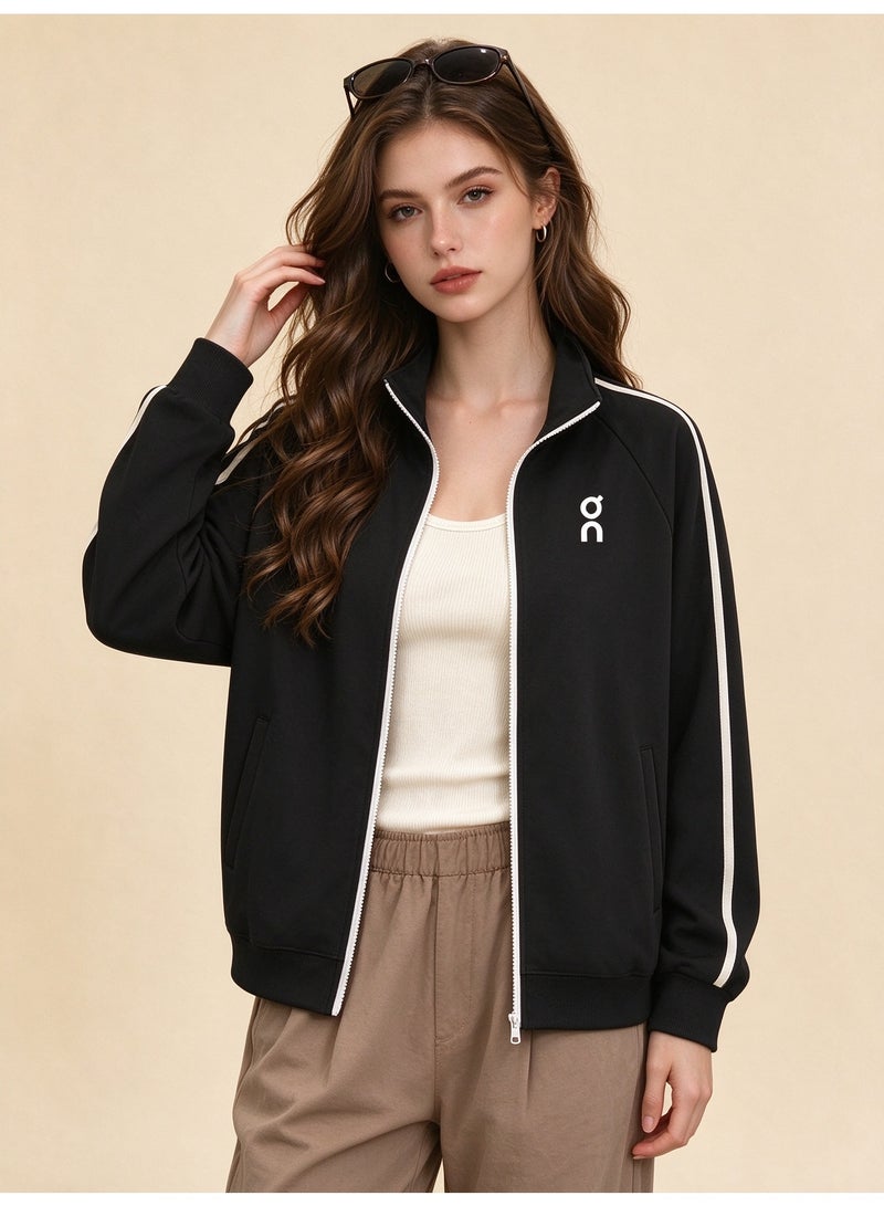 On Running Unisex Stand-Up Collar Full-Zip Jacket, Black - Image 5