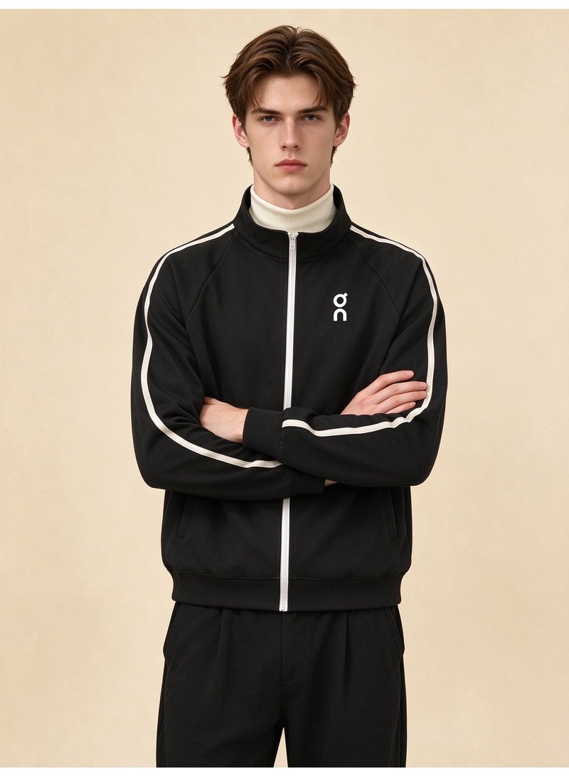 On Running Unisex Stand-Up Collar Full-Zip Jacket, Black - Image 1