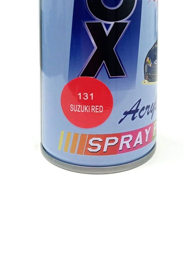 Black Fox Glossy Shine Acrylic Spray Paint for Cars  Red Color 3 pcs - Image 3