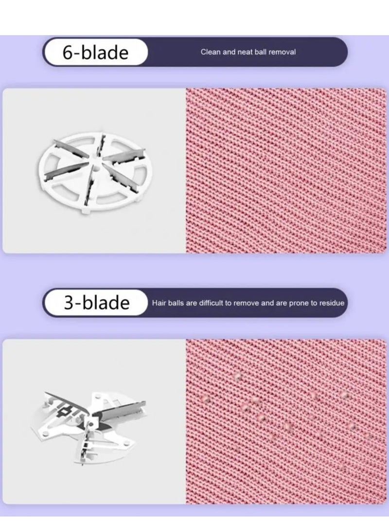 مزيل الوبر من الملابس، ماكينة حلاقة كهربائية للأقمشة، بطارية قابلة لإعادة الشحن عبر USB لإزالة الوبر من الملابس والأريكة وكرات الوبر والأثاث والبطانيات بنفسجي - Image 4