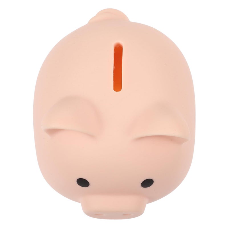 Pink Vinyl Piggy Bank for Boys Girls Shatterproof Home Decor Birthday Storage Jar - Image 2