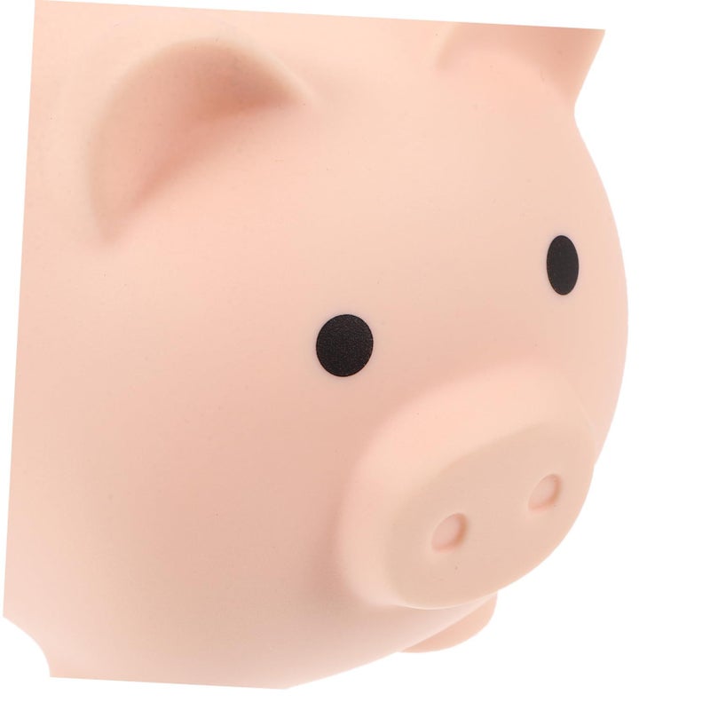 Pink Vinyl Piggy Bank for Boys Girls Shatterproof Home Decor Birthday Storage Jar - Image 5