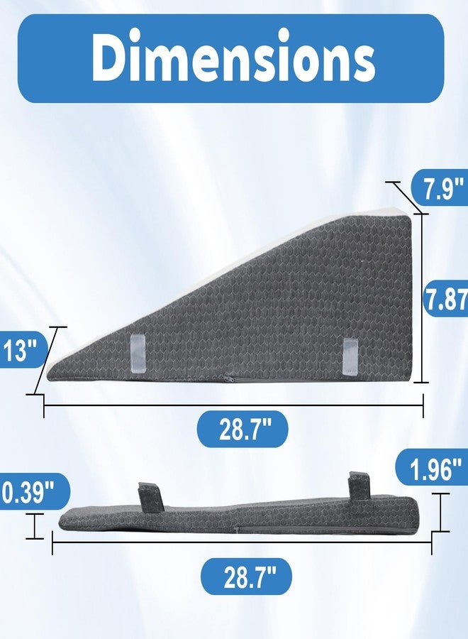 odesoy Leg Elevation Pillow Wedge for After Surgery - Adjustable Knee & Ankle Support, Post Surgery Recovery, Swelling Relief and Blood Circulation, Crystal Velvet Cover, High-Density Foam - Image 2