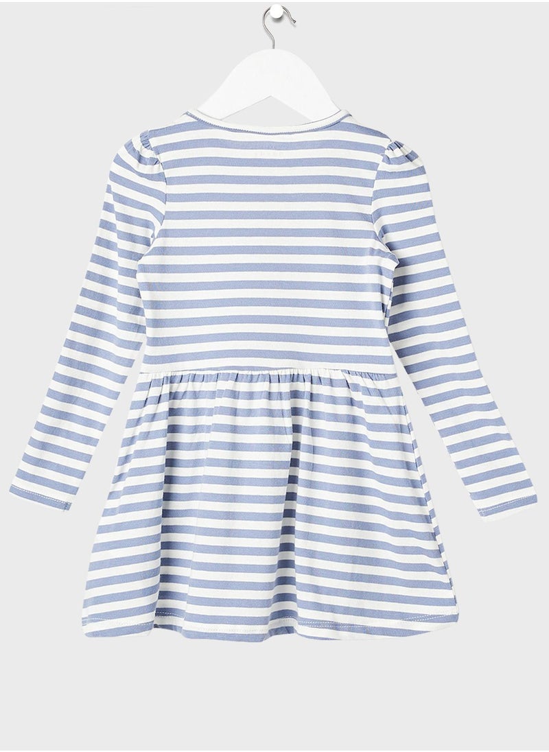 NAME IT - Kids Stripe Print Dress - Image 1