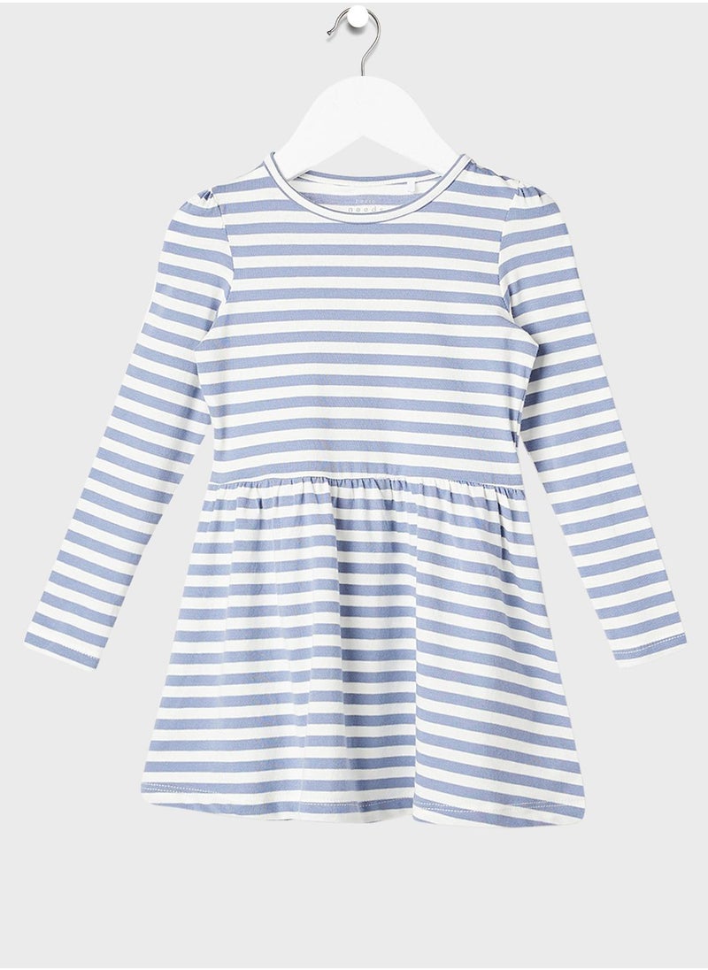 NAME IT - Kids Stripe Print Dress - Image 1
