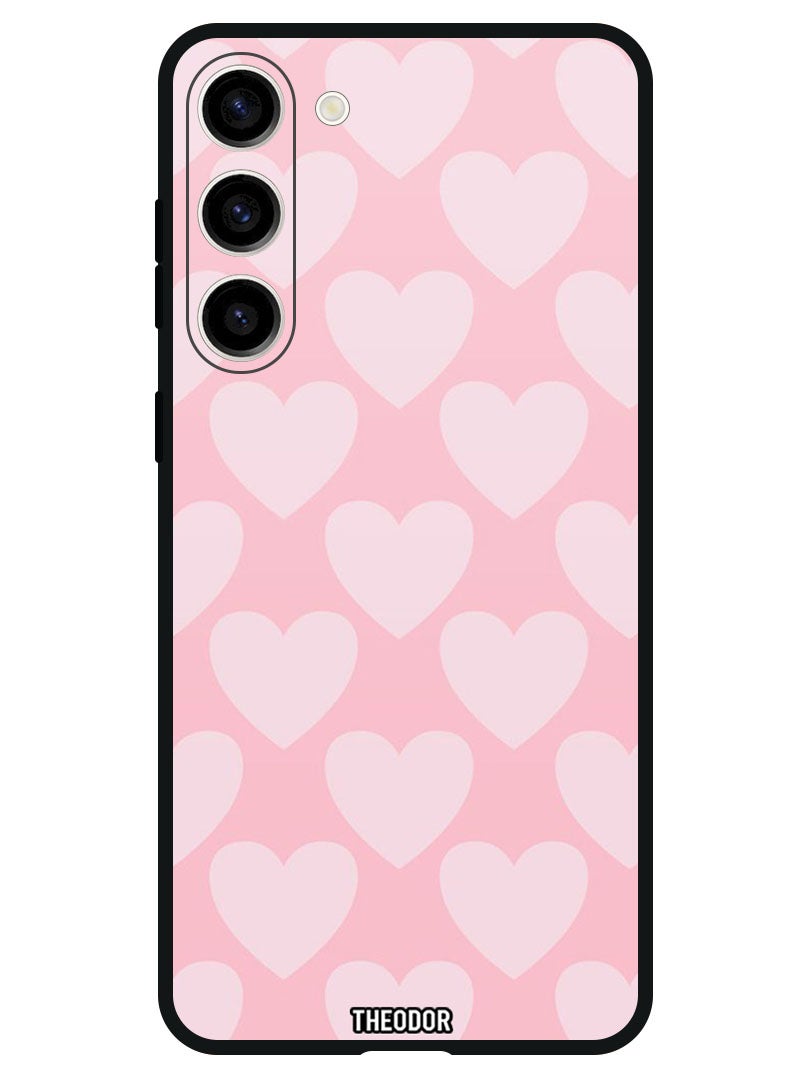 Theodor Protective Case Anti Scratch Shock Proof Bumper Cover For Samsung Galaxy S23 FE Pink Hearts - Image 1