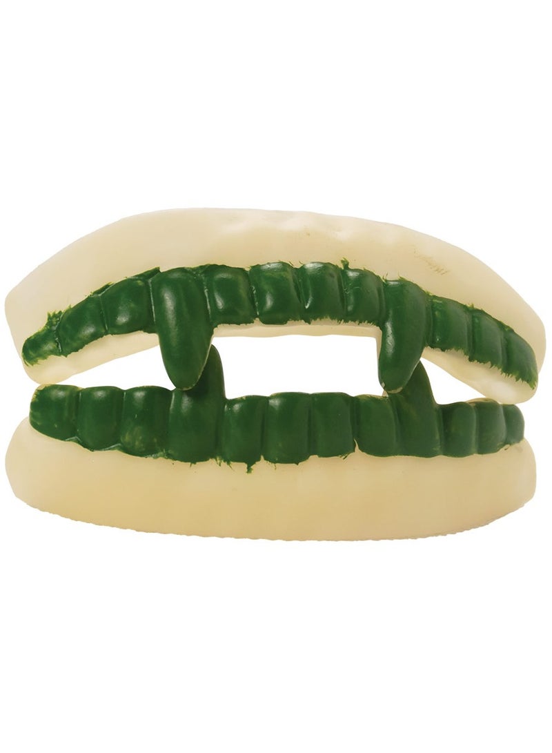 MAD TOYS Horror Green Monster Ugly Fake Teeth Props Toy for Trick or Treat Roleplay Dress Up Party Halloween Costume Accessories, Kids and Adult - Image 1