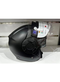 sway Helmet SW-766 Matte Black Chinless with Sunglasses  - Image 2
