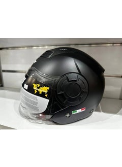 sway Helmet SW-766 Matte Black Chinless with Sunglasses  - Image 1