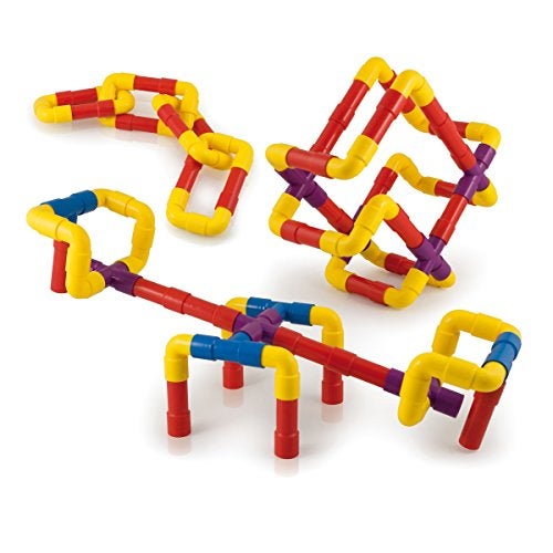 Quercetti Tubation - 40 Piece Interlocking Pipeline Maze Building Set - Open Ended Construction Toy for Ages 3 and Up (Made in Italy) Multi - Image 5