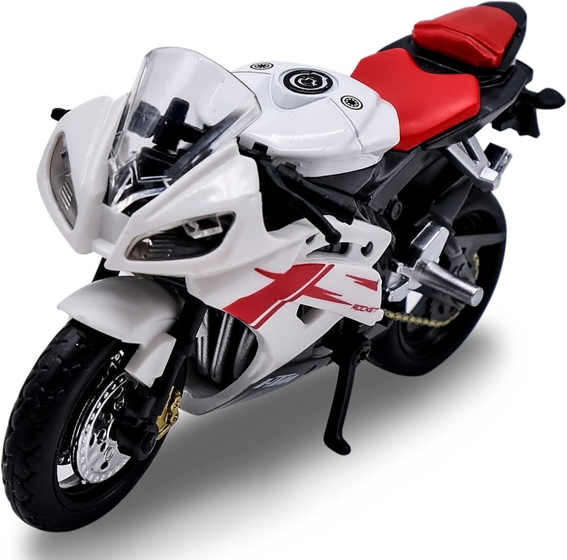 PLUSPOINT Diecast Motorcycle Toy Bike Scale Model Vehicles Alloy Simulation Superbike Also for Car Dashboard,Kids,Adult - Image 1
