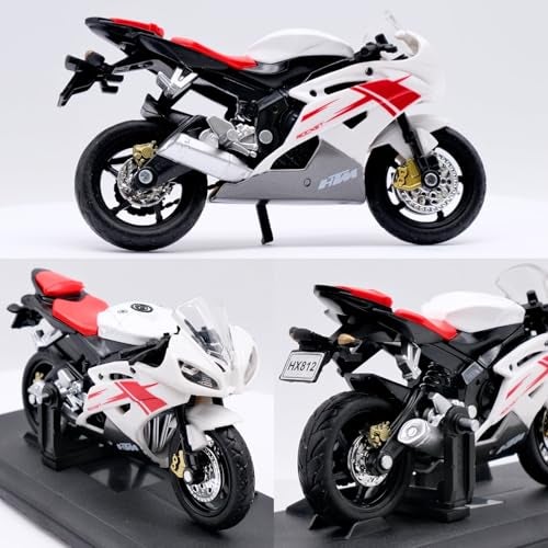PLUSPOINT Diecast Motorcycle Toy Bike Scale Model Vehicles Alloy Simulation Superbike Also for Car Dashboard,Kids,Adult - Image 2