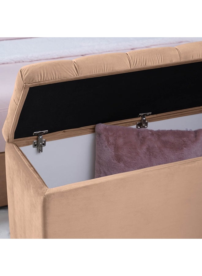 Pan Home Emirates Gigastorage Bench-Velvet~Gold  - Image 4