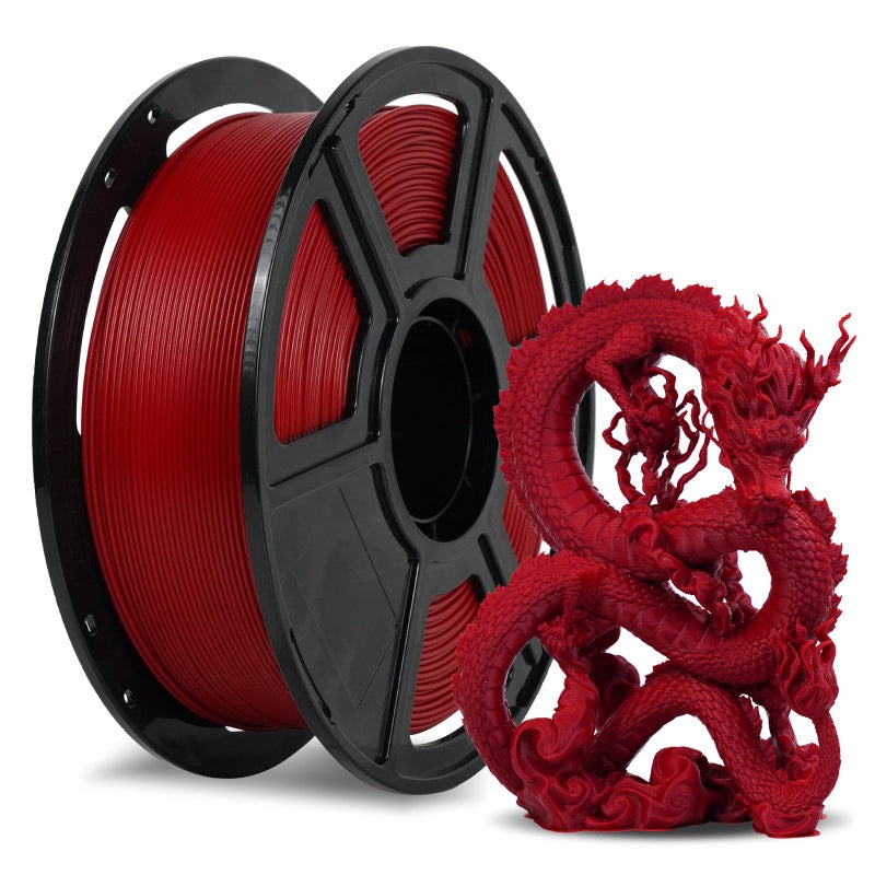 FLASHFORGE Rapid PLA Filament 1.75mm Ruby Red, 500mm/s High Speed Printing, 3D Printer Filament 1kg Spool, Dimensional Accuracy +/- 0.02mm, Enjoy Exceptional Print Quality - Image 1