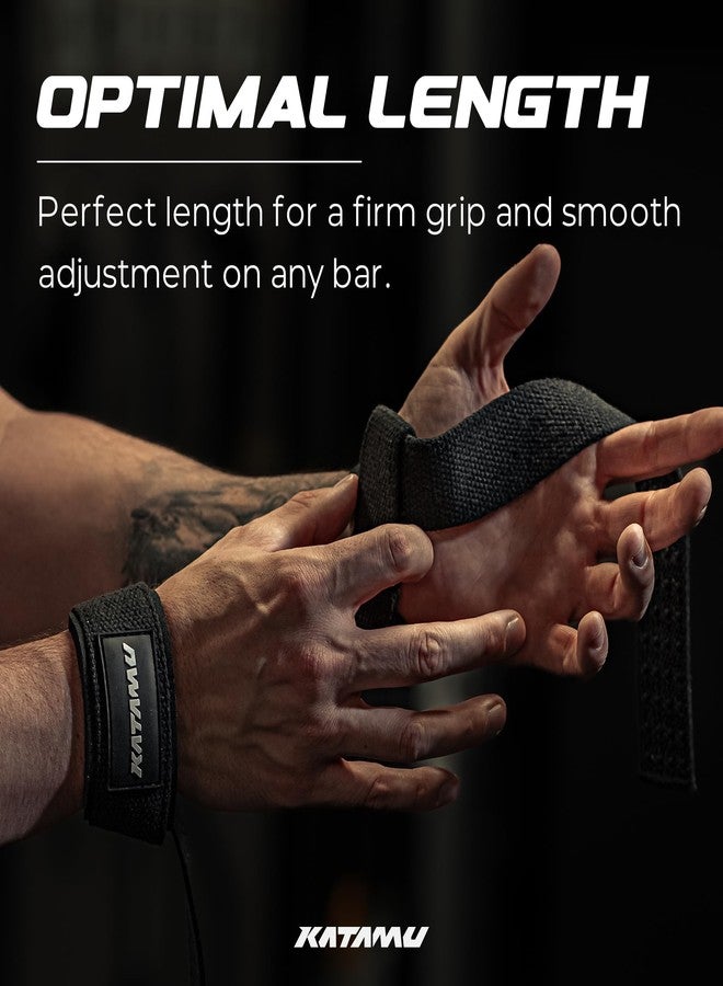 Katamu Weight Lifting Strap | Lift More | , Premium Weight Lifting Straps (Black) - Image 3
