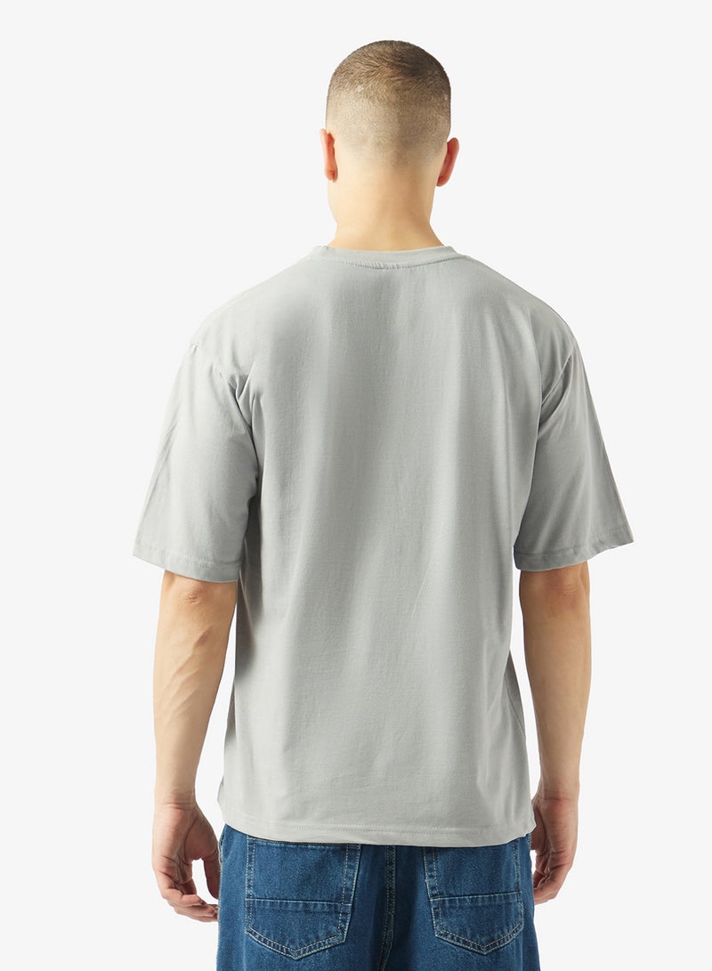 Seventy Five Graphic Crew Neck Oversize Drop Shoulder T-Shirt - Image 2
