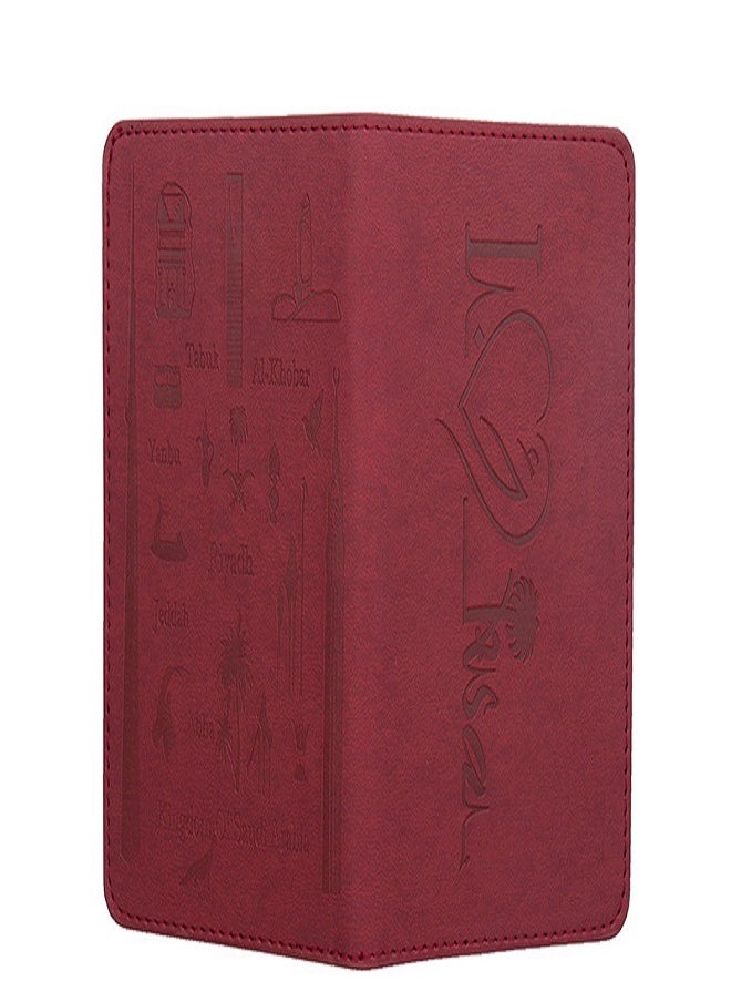 Beauenty Fashion Middle East Passport Holder – Durable Leather Cover with Cash  Card Slots  - Image 3