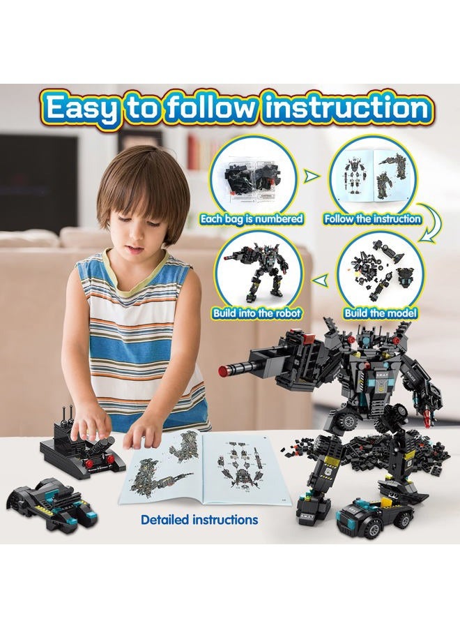 HISTOYE 51-in-1 Robot Building Kit for Kids Stem Building Toys Erector Set for Boys 8-12 Engineering Stem Projects Construction Building Blocks Toys Gifts for Boys Kids Age 6 7 8 9 10 11 12 Year Old - Image 5