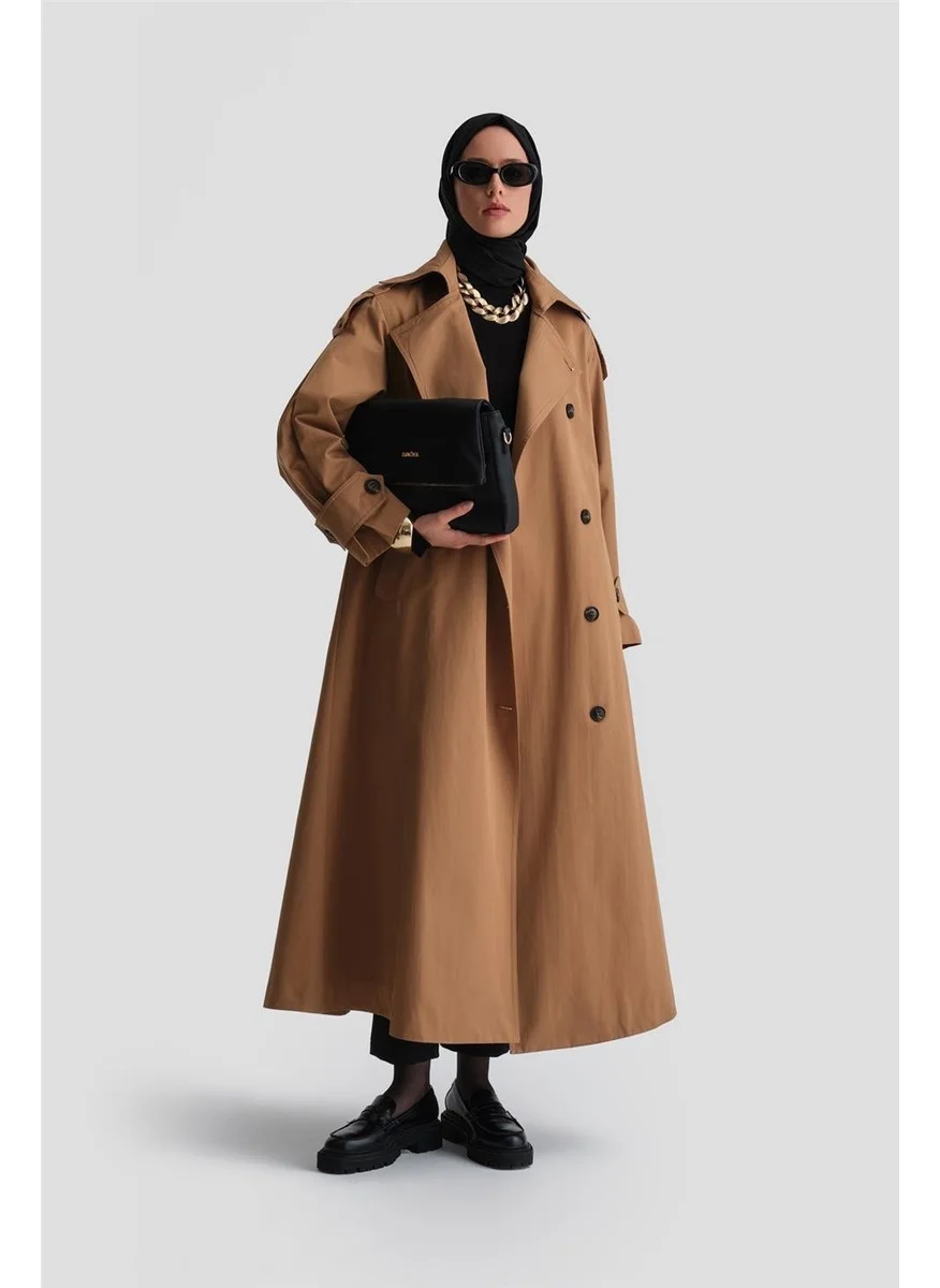 ARMINE Oversize Topcoat 24K8005 Camel