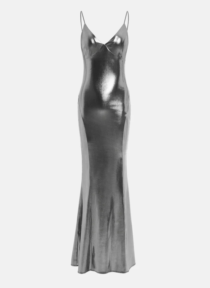 Lichi Flowing maxi combination dress