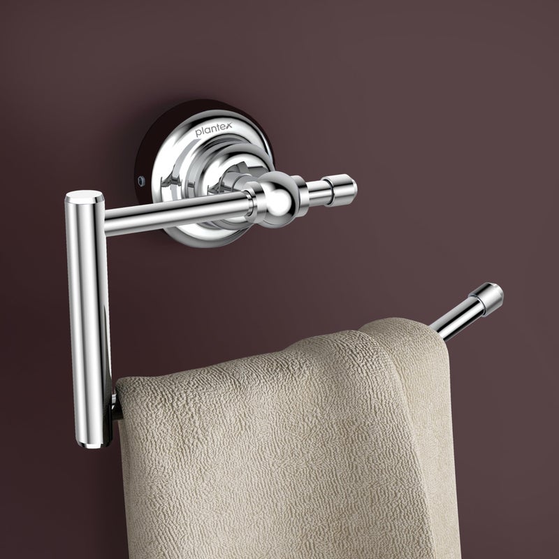 Plantex 304 Grade Stainless Steel Towel Ring/Napkin Hanger for Kitchen/Towel Holder for Wash Basin/Bathroom Accessories, Skyllo (Chrome Finish) - Image 2
