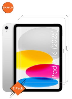 NAFCO [2 Pcs] For iPad A16 (2025) - Tempered Glass Screen Protector – High Transparency, Delicate Touch, Anti-Explosion, Smooth Arc Edges, Easy Installation, Screen Protector for iPad A16 (2025)  - Image 1