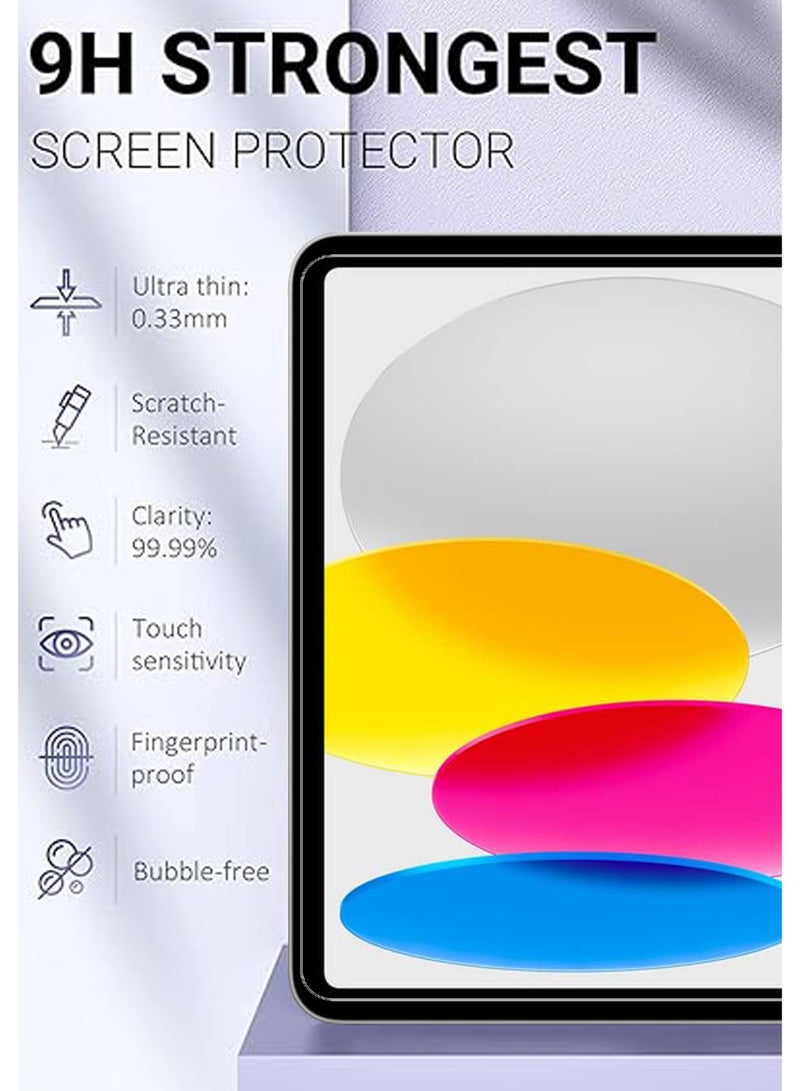 [2 Pcs] For iPad A16 (2025) - Tempered Glass Screen Protector – High Transparency, Delicate Touch, Anti-Explosion, Smooth Arc Edges, Easy Installation, Screen Protector for iPad A16 (2025) - Image 2