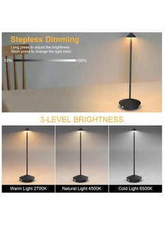 Rechargeable Desk Light with Touch Sensor Cordless LED Table Lamp, Three-Level Dimmable, Ideal for Bars/Cafes/Restaurants/Bedrooms/Camping Sites (Gold) - pzsku/Z27DB8DD99366963DBD54Z/45/_/1735473598/a187fcd7-ab7a-48c2-8649-a29790eb156e