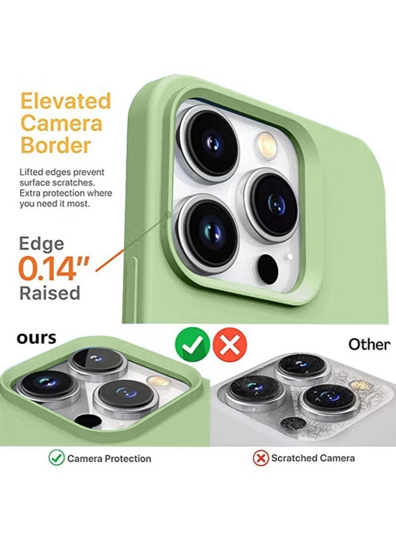 iPhone 15 Pro Max Mobile Case Cover with Soft Liquid Silicone Protection Anti-Scratch Shockproof Accessories Slim Protective Back Cover with Comfortable Hold Touch Feeling and Anti-fingerprint - Image 2