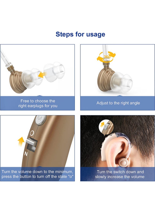 Chixing - Rechargeable Hearing Aid for Seniors Adults with Noise Cancelling, 16-Channel Digital Invisible Hearing Aids Amplifier with Volume Control - Image 1