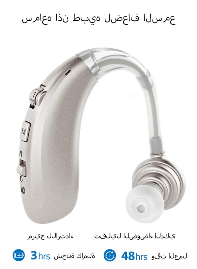 Chixing Rechargeable Hearing Aid for Seniors Adults with Noise Cancelling, 16-Channel Digital Invisible Hearing Aids Amplifier with Volume Control - Image 1