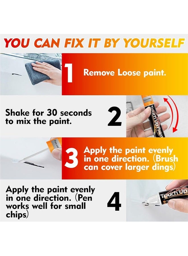 HY Touch Up Paint for Cars, Quick And Easy Car Scratch Remover for Deep Scratches, Two-In-One Automotive Car Paint Scratch Repair for Vehicles, Touch Up Auto Paint for Erase Car Scratches (Grey) - Image 3