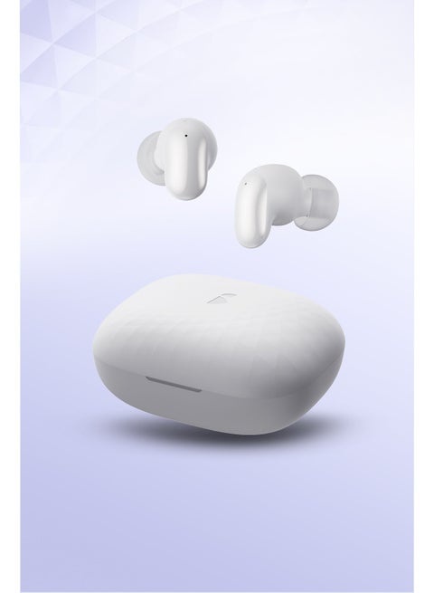 Buds Air 5e In-Ear buds ,immersive 360-degree sound ,Earbuds Touch Control, 39Hrs Long Playtime Earphones white
