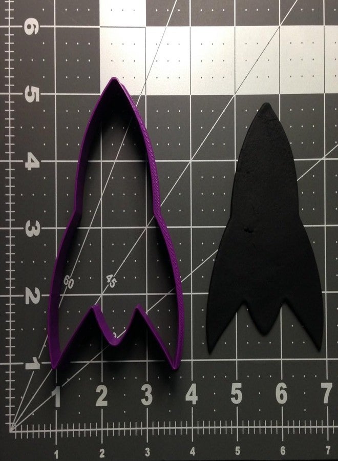 EROTNGO Black Cookie Rocket Cookie Cutter for Baking Biscuits Fondant Dough Pastry Sandwiches Pancakes Desserts Cake Decorating Tools Kids Party Supplies Holiday Baking and Kitchen Accessories